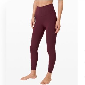 Lululemon Align High Rise Leggings 25” Sz 14 cassis